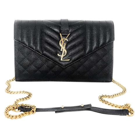 ysl envelope flap wallet on chain|ysl wallet on chain bag.